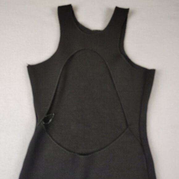 Zara Black Open Back Maxi Racerback Tank Dress Womens Small - Picture 4 of 10